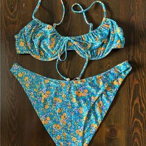 Kulani Kinis Blue Floral Bikini